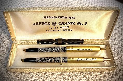 arpege chanel no 5 perfumed writing pens|arpege Chanel no 5 reviews.